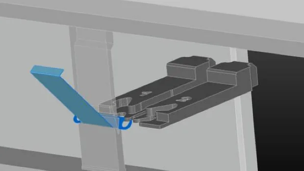 Capture d'écran du logiciel SigmaBEND : simulation du pliage de tôle sur presse plieuse.